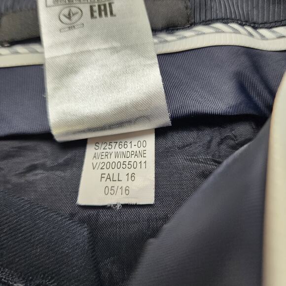 Banana Republic Womens Avery Straight Fit Ankle Pant Size 4 Navy Windowpane - Picture 10 of 14